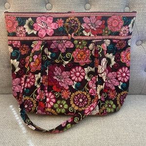 Vera Bradley Vera Tote in Mod Floral Pink